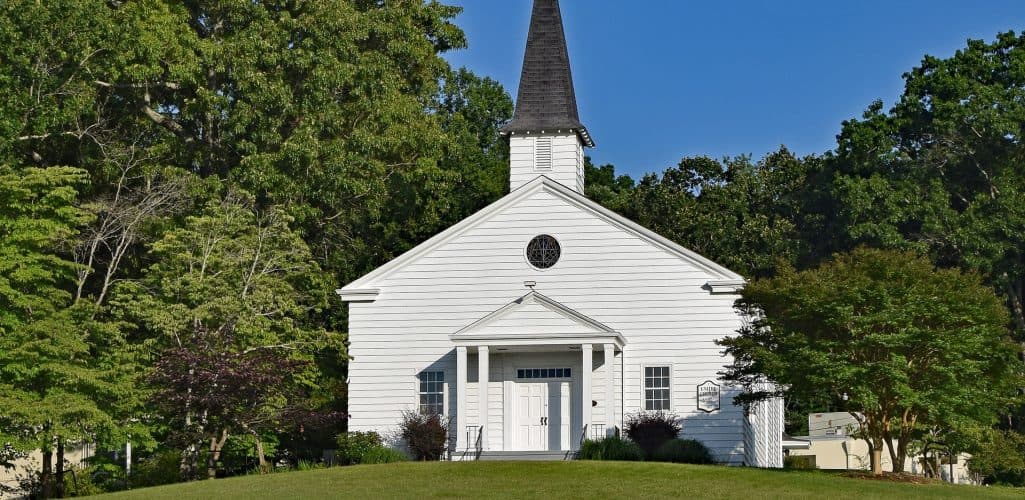 Church building and community gathering space used by a local congregation